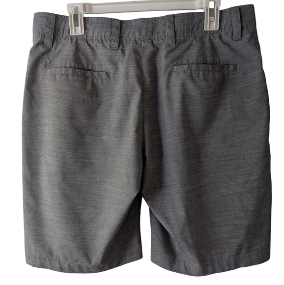 Callaway Men's Charcoal Flat Front Shorts - Picture 3 of 4